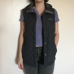 Quilted Hooded Columbia Vest